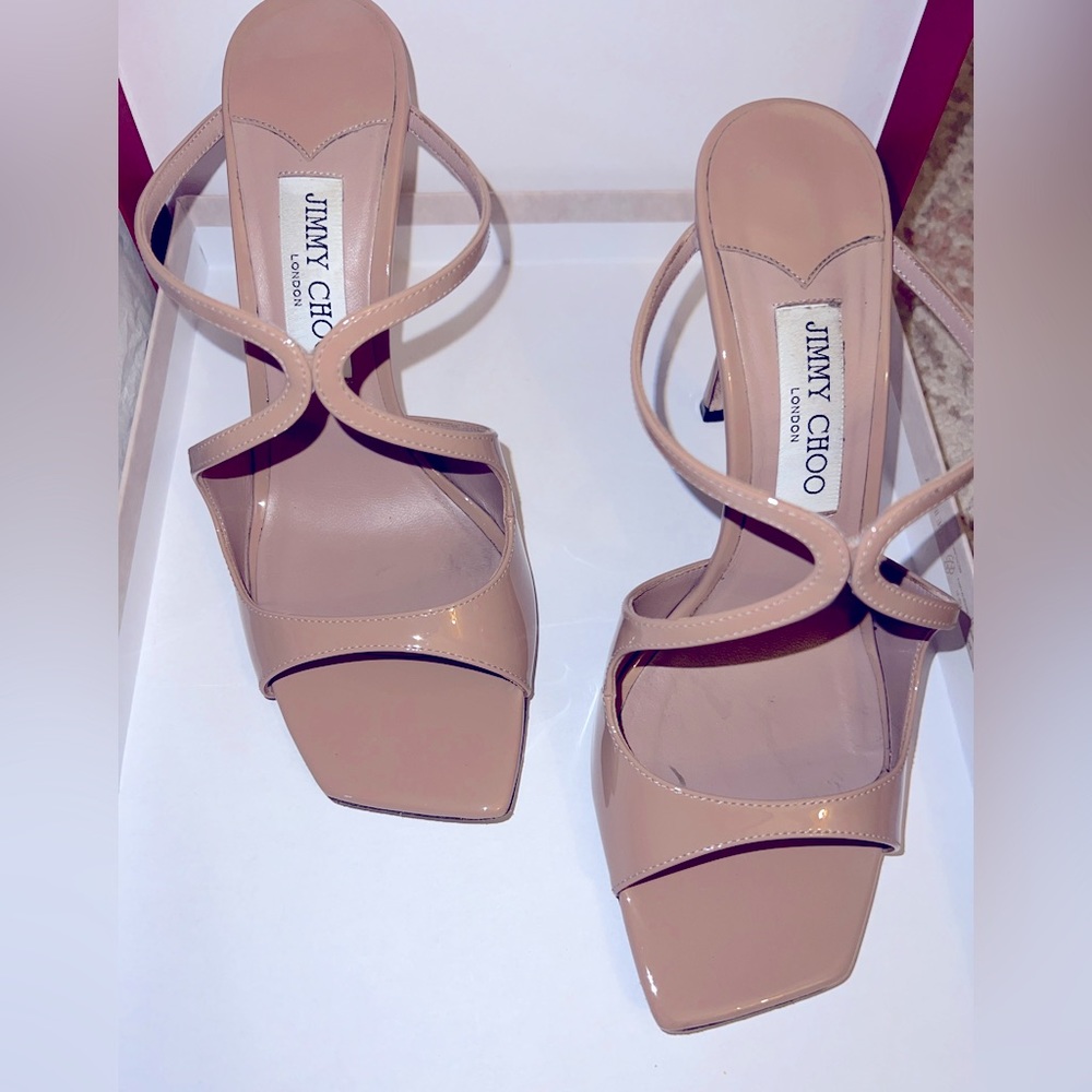 Jimmy Choo heels/ size 38.5 / Ballet Pink